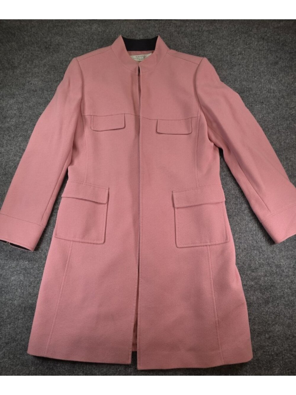 Tahari Arthur S. Levine Petite Women's Long Blazer Lined Coat Pink Size 10P